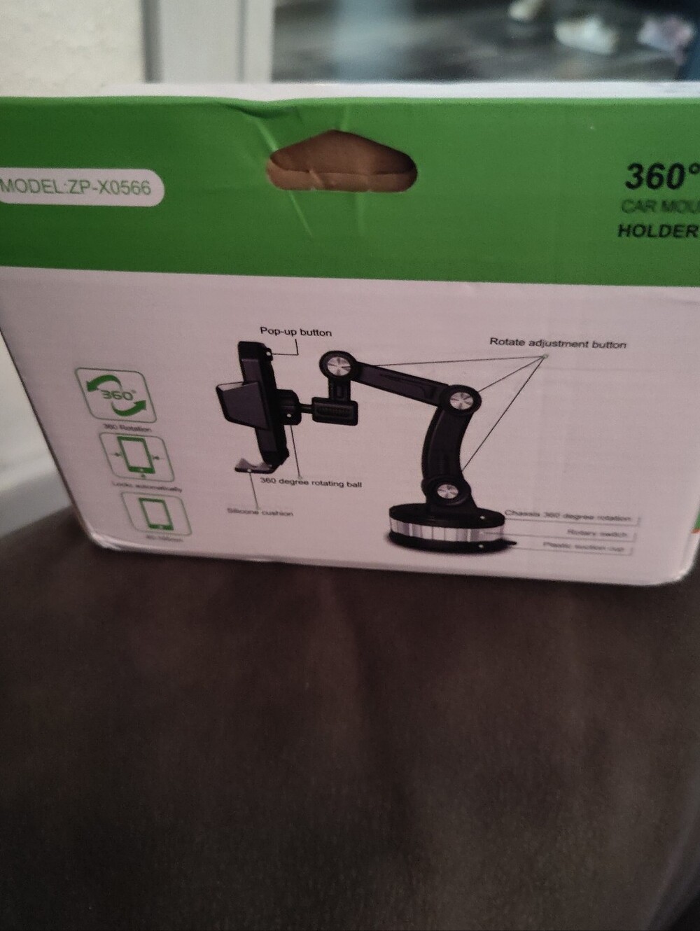 New One Button Pop Up Suction Cup Phone Holder